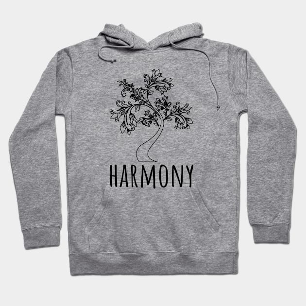 Harmony, Yoga Meditation, Zen, Spiritual Peace, Buddha, Namaste Hoodie by bhp